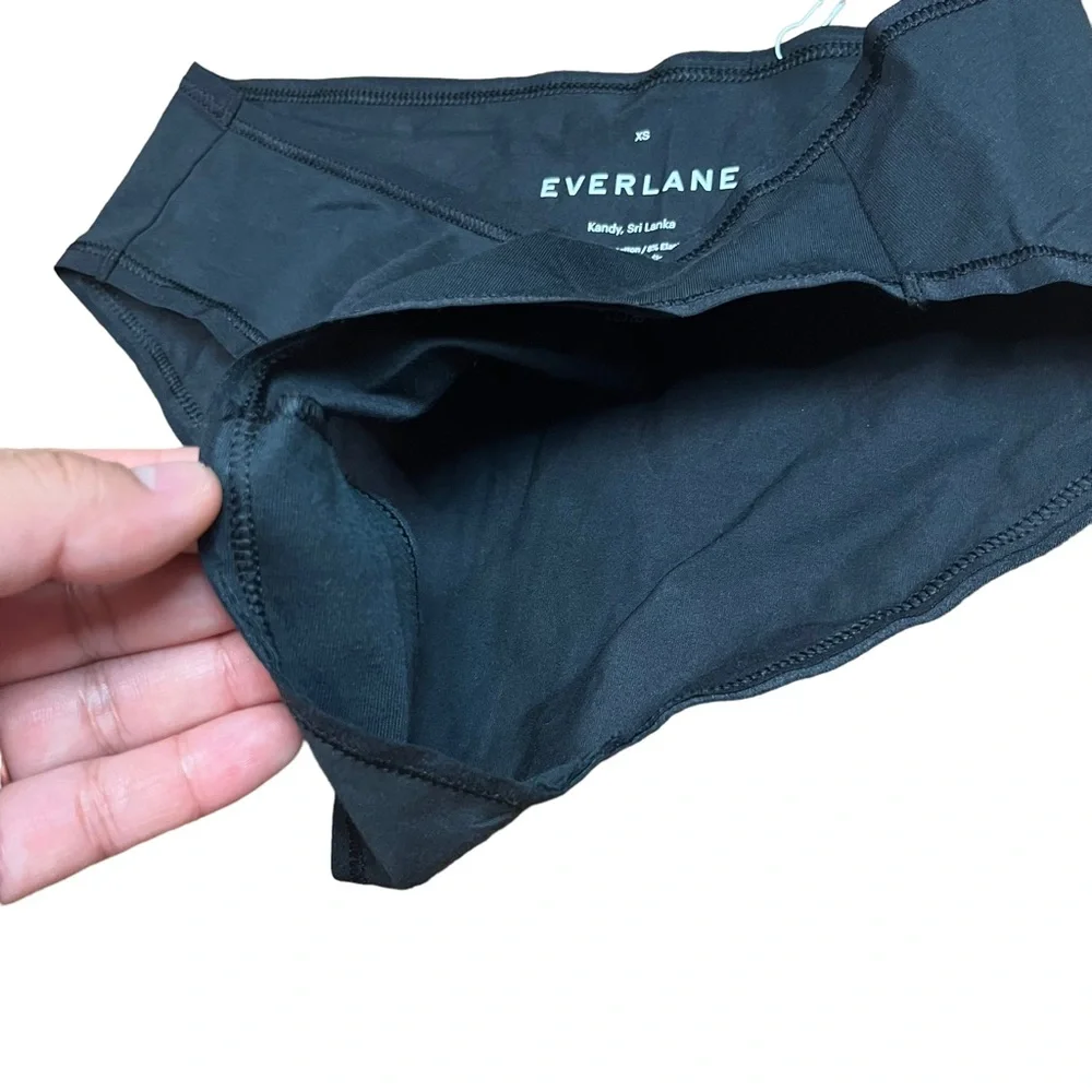 NWT Everlane The Cotton Hipster Black Panties Size XS Women